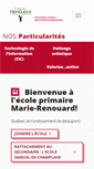 Mobile Screenshot of marierenouard.csdps.qc.ca